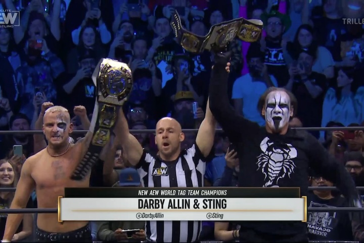 Sting And Darby Allin Win AEW Tag Team Titles On 2/7 AEW Dynamite - Sacnilk