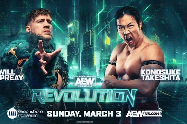 AEW Revolution 2024 Updated Card: Will Ospreay vs. Konosuke Takeshita Added